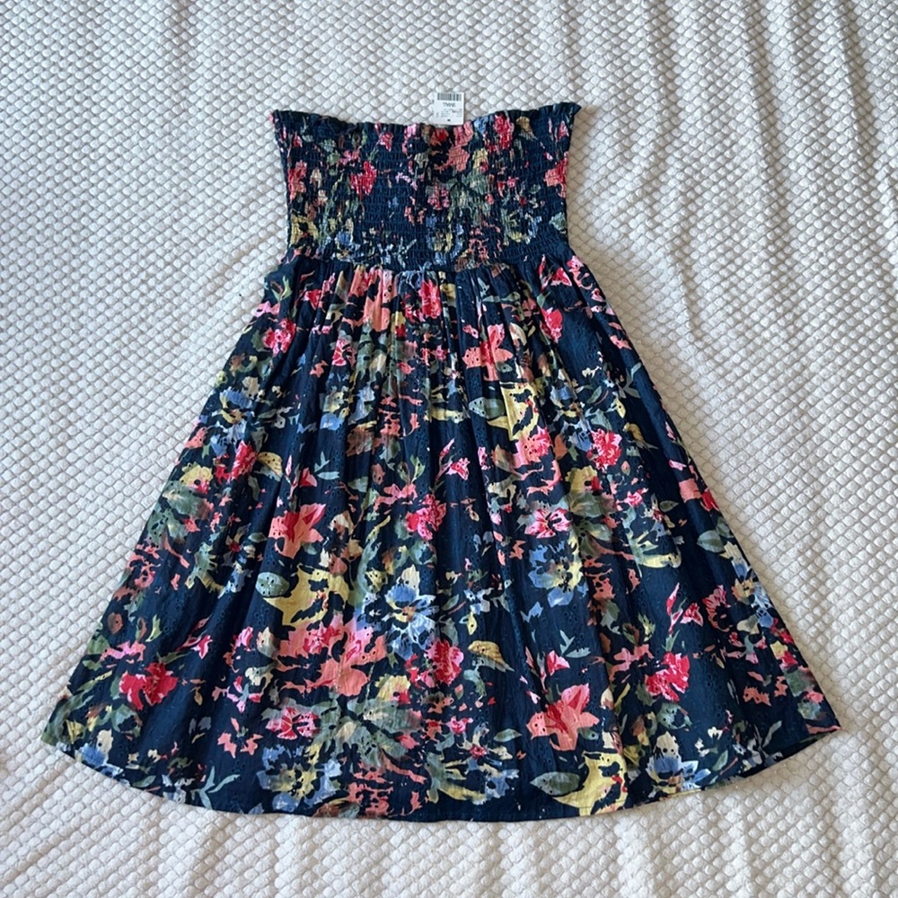Floral Strapless Dress